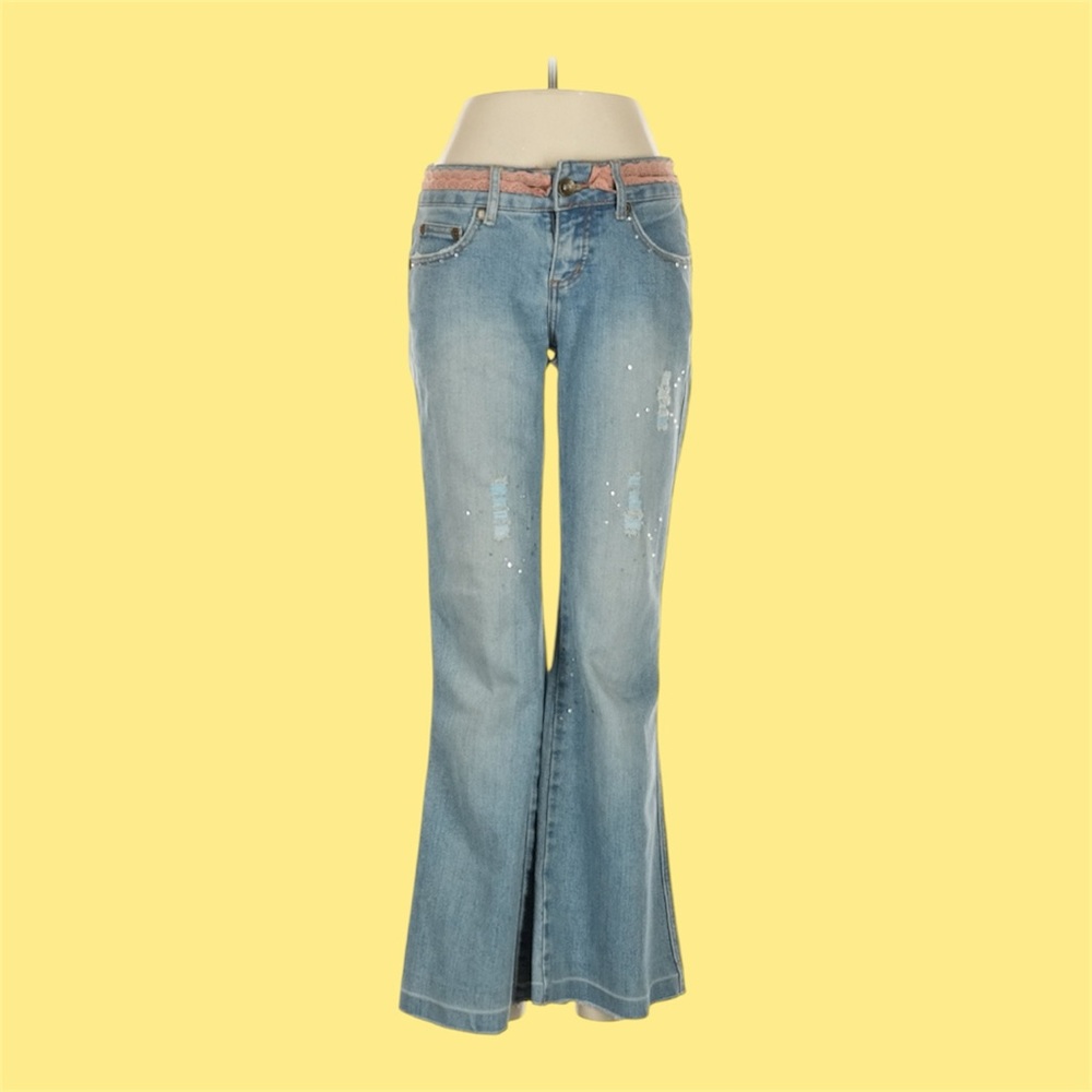 ✨ Y2K Jou Jou Bootcut Jeans – Size 7/8 ✨